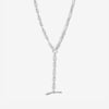 Jon Richard Silver Plated T Bar Necklace