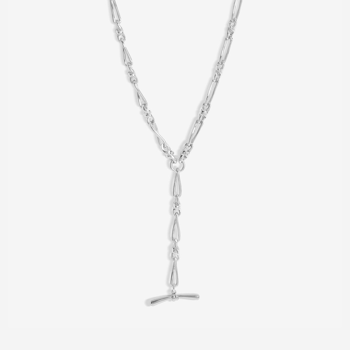 Jon Richard Silver Plated T Bar Necklace