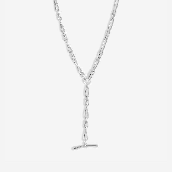 Jon Richard Silver Plated T Bar Necklace