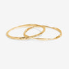 Jon Richard Gold Plated Polished Bangles - Pack Of 2