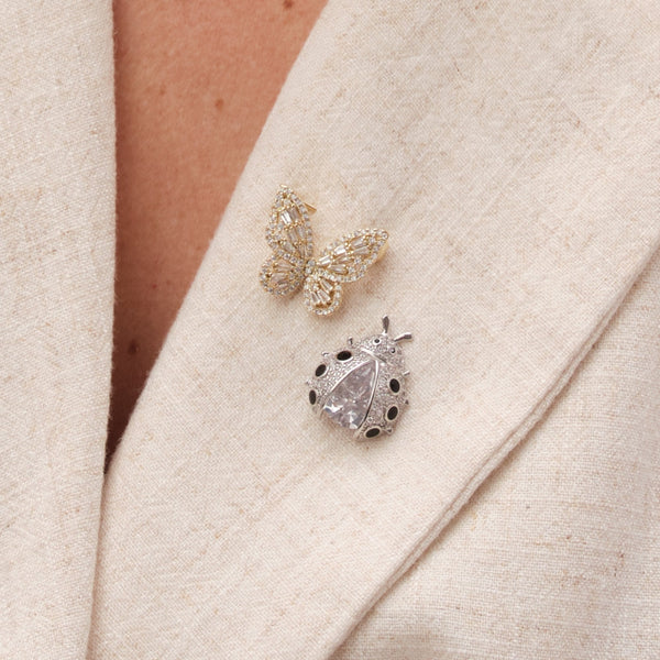 Jon Richard Bug Brooch - Pack Of 2 - Gift Boxed