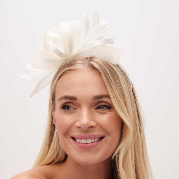 Jon Richard Cream Medium Fascinator Headband