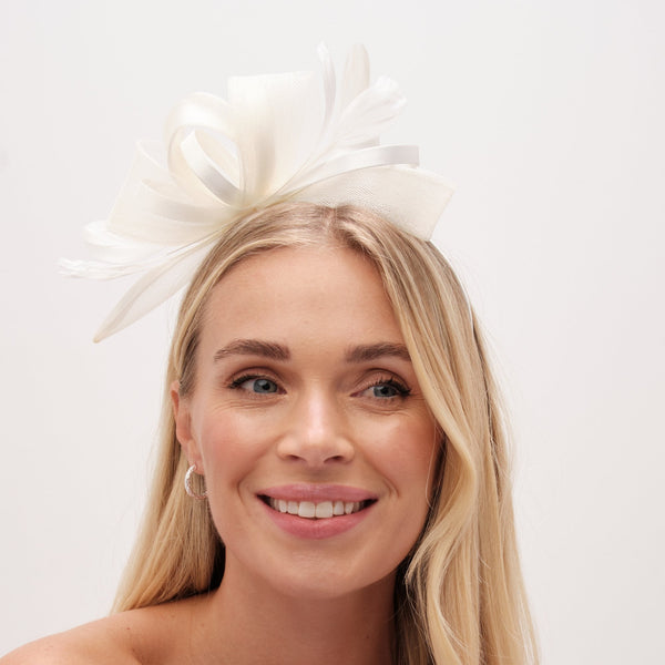 Jon Richard Cream Medium Fascinator Headband