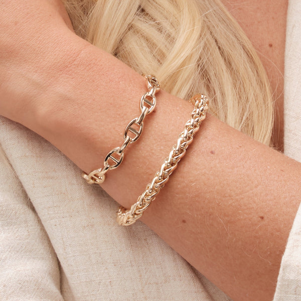 Jon Richard Gold Plated Polished Entwined Cuff