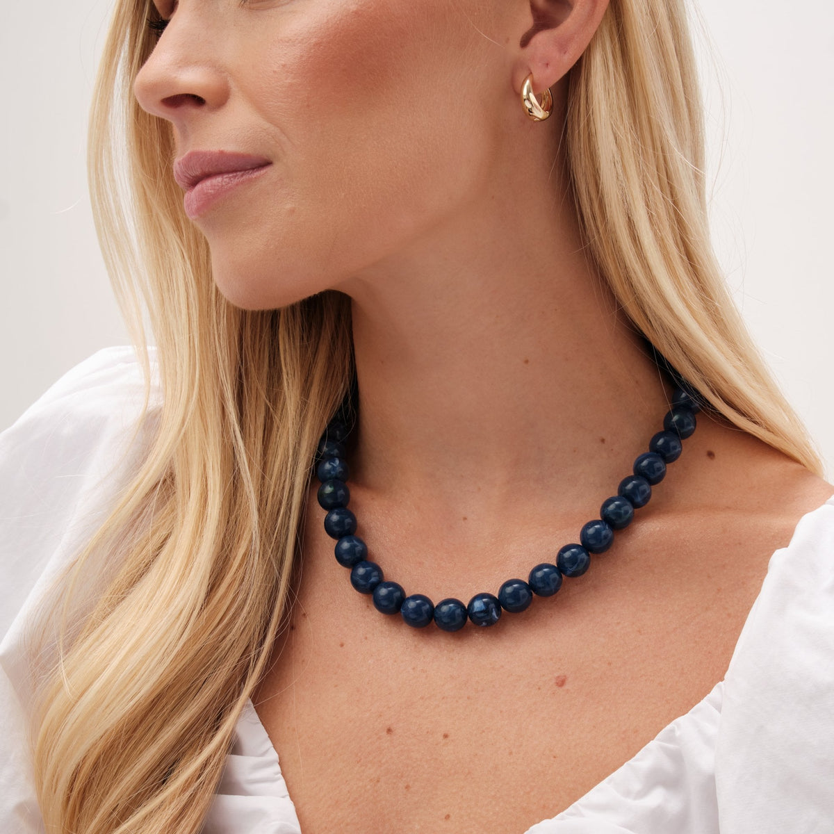 Mood Gold Blue Lapis Orb Allway Necklace