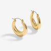 Jon Richard Gold Plated Graduated Hoop Earrings