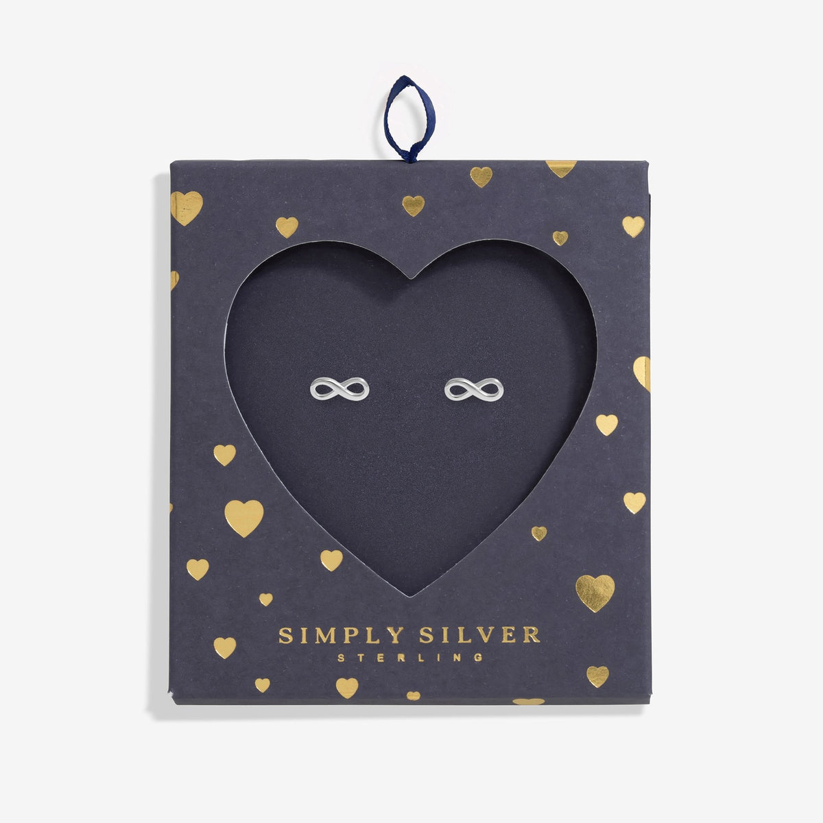 Simply Silver Sterling Silver 925 Infinity Stud Earrings - Gift Boxed