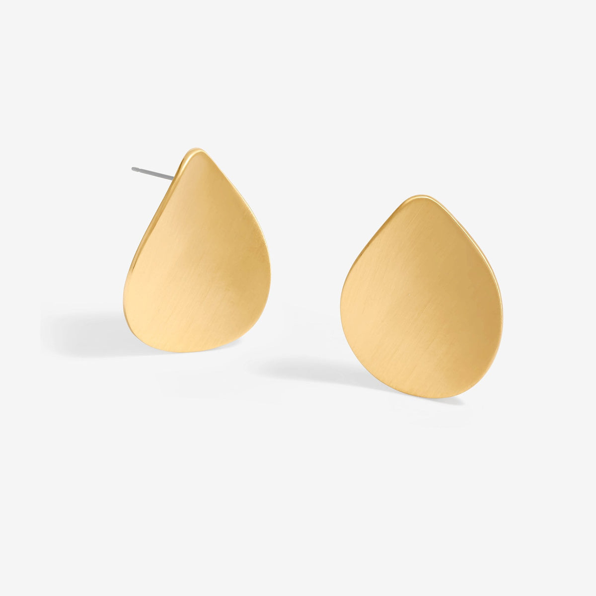 Jon Richard Gold Plated Brushed Earrings