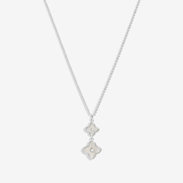 Jon Richard Silver Plated And Mother Of Pearl Clover Pendant