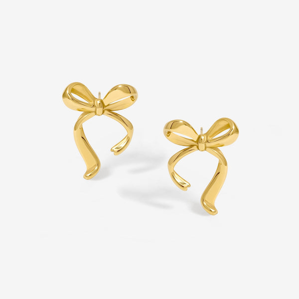 Jon Richard Gold Plated Vintage Bow Earrings