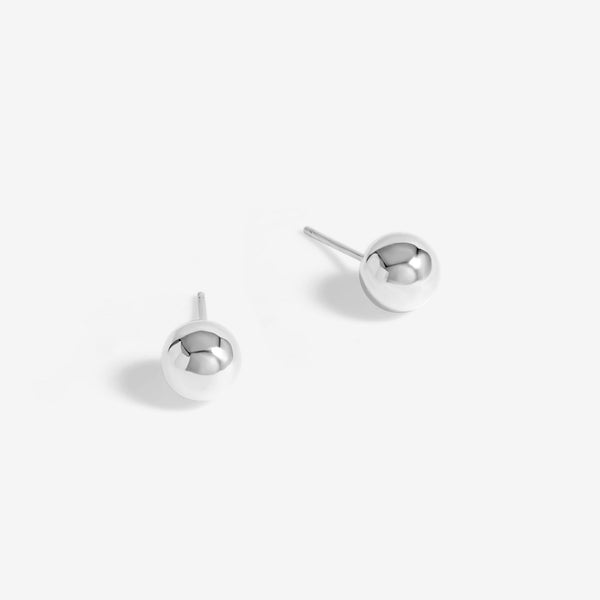 Simply Silver Sterling Silver 925 Polished Orb Stud Earrings