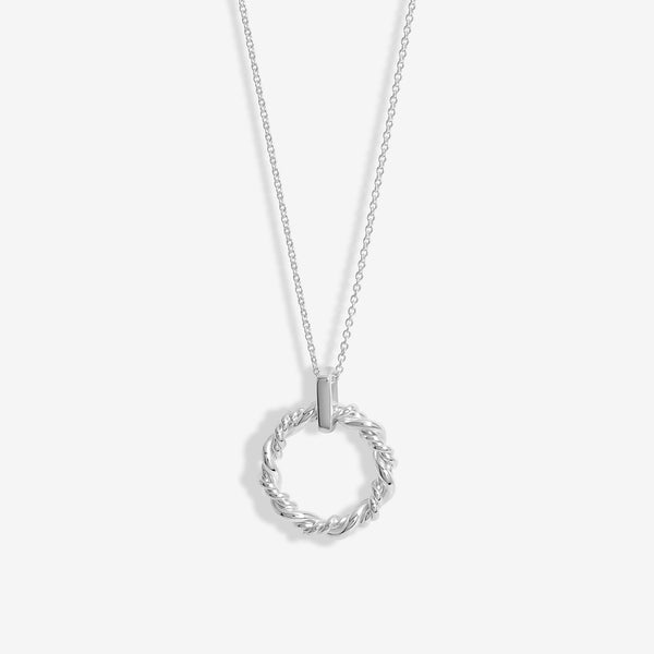 Simply Silver Sterling Silver 925 Twisted Open Wreath Pendant