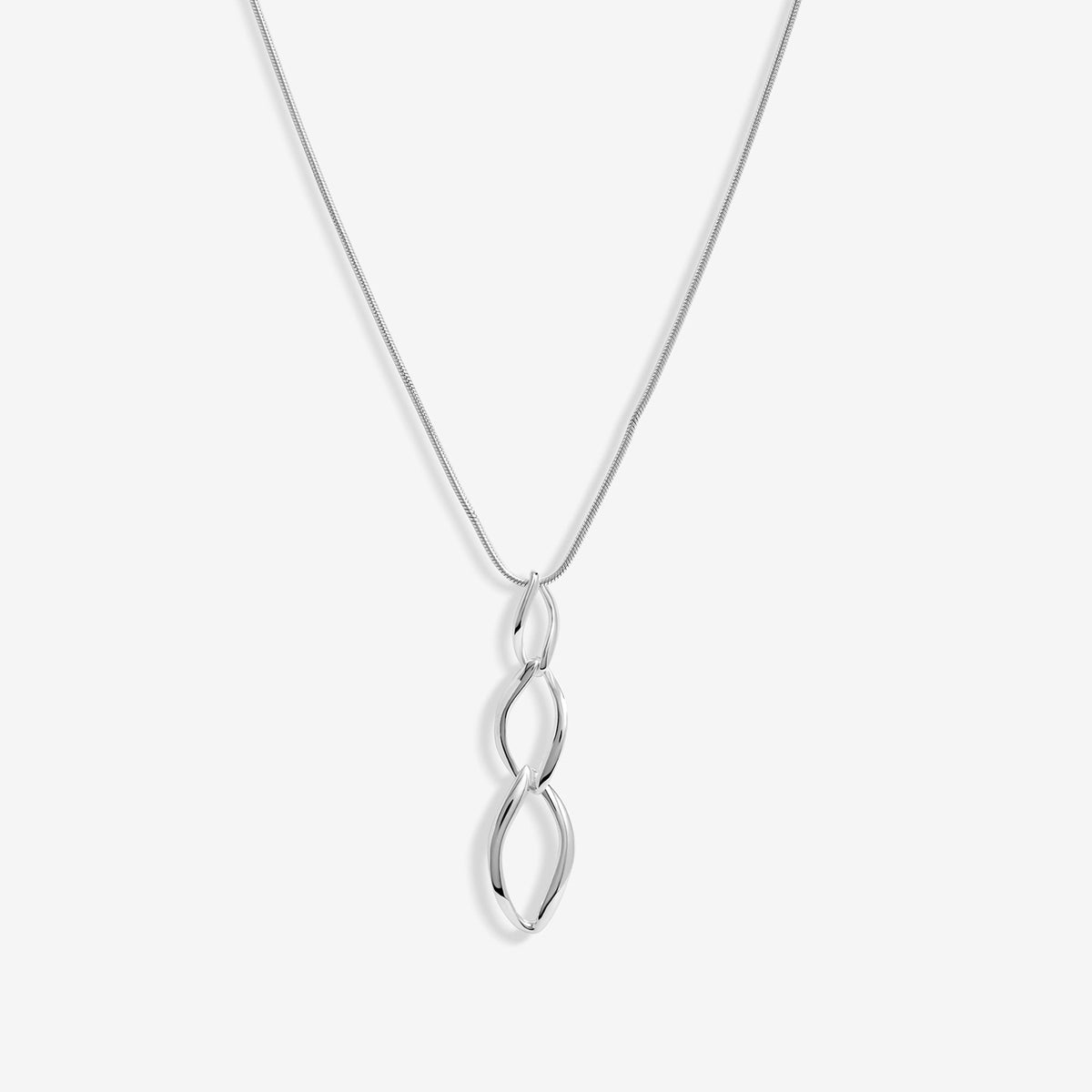 Simply Silver Sterling Silver 925 Polished Flat Spiral Pendant