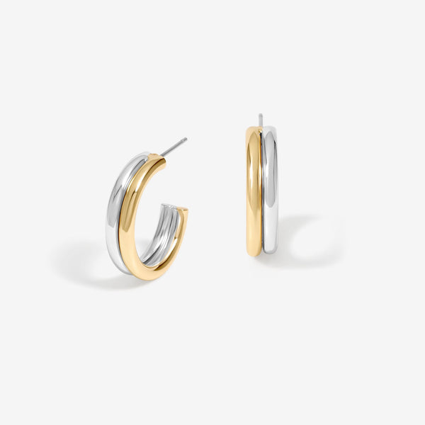 Mood Two Tone Hoop Earrings