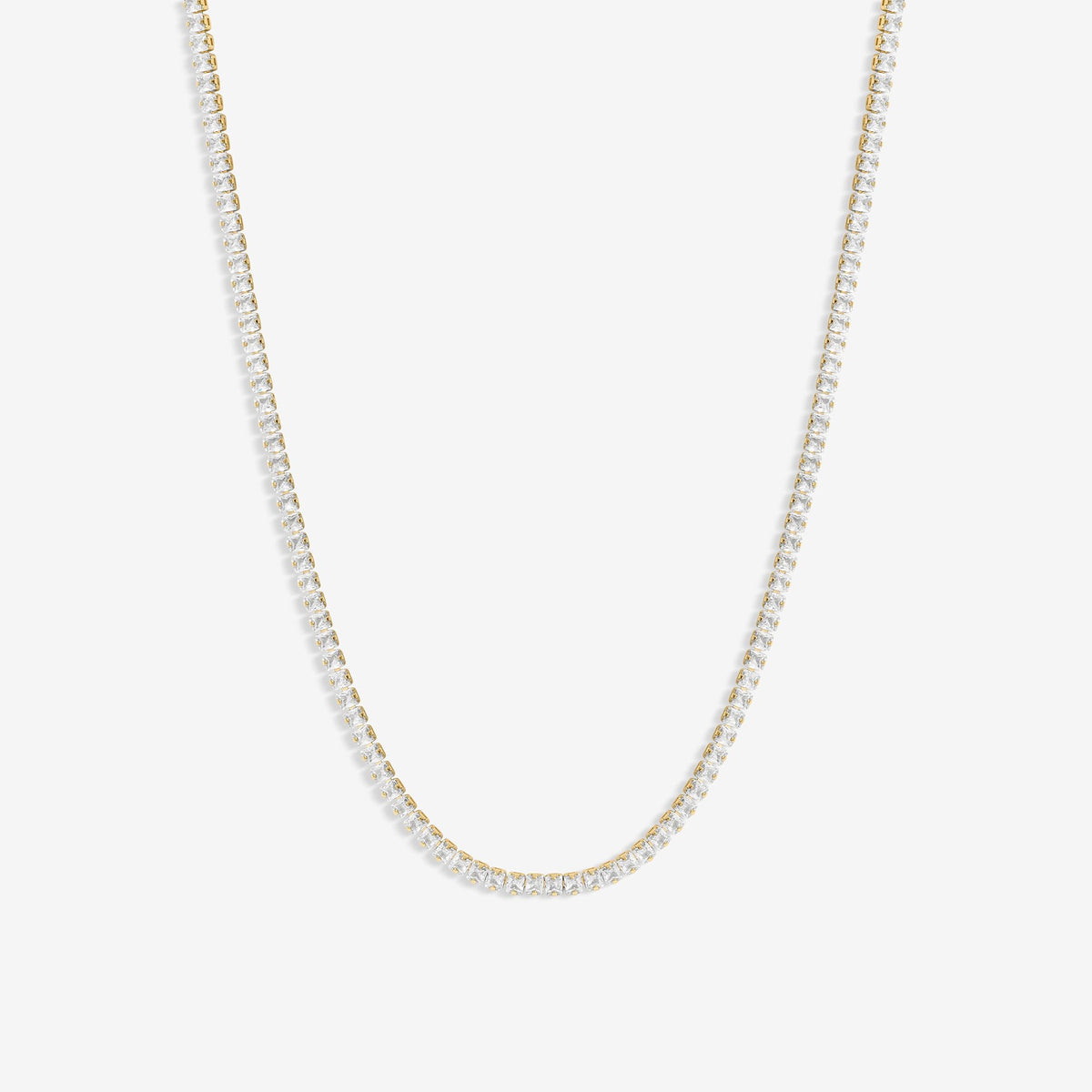 Inicio 14K Gold Plated Recycled Tennis Necklace - Gift Pouch