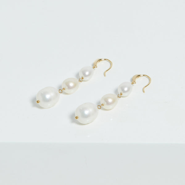Jon Richard Gold Plated Semi Precious Drop Earrings