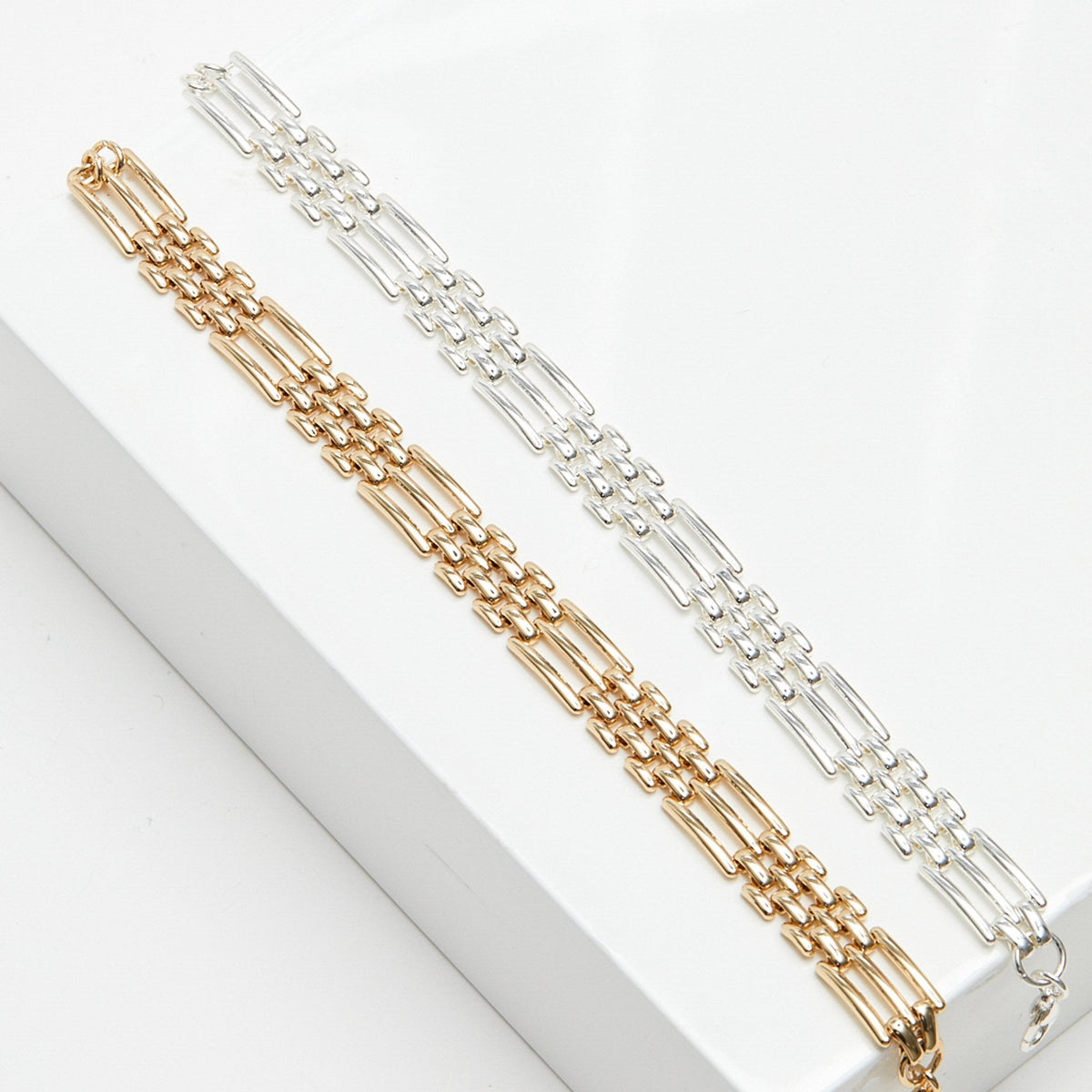 Jon Richard Gold Plated Gate Chain Bracelet