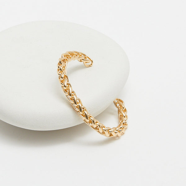 Jon Richard Gold Plated Polished Entwined Cuff