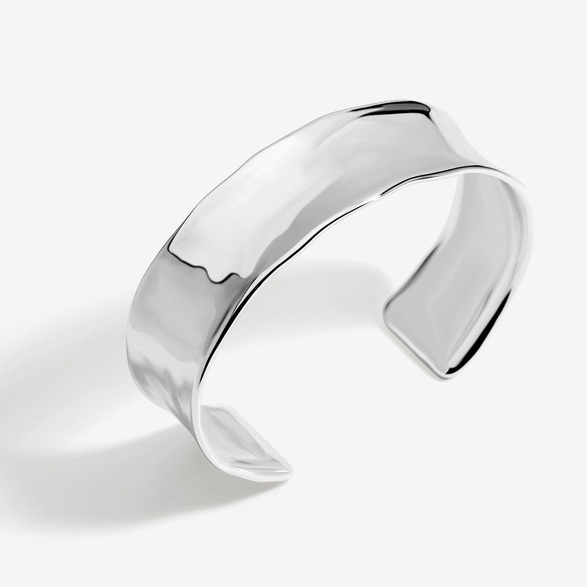 Inicio Silver Plated Polished Cuff - Gift Pouch