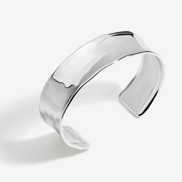 Inicio Silver Plated Polished Cuff - Gift Pouch