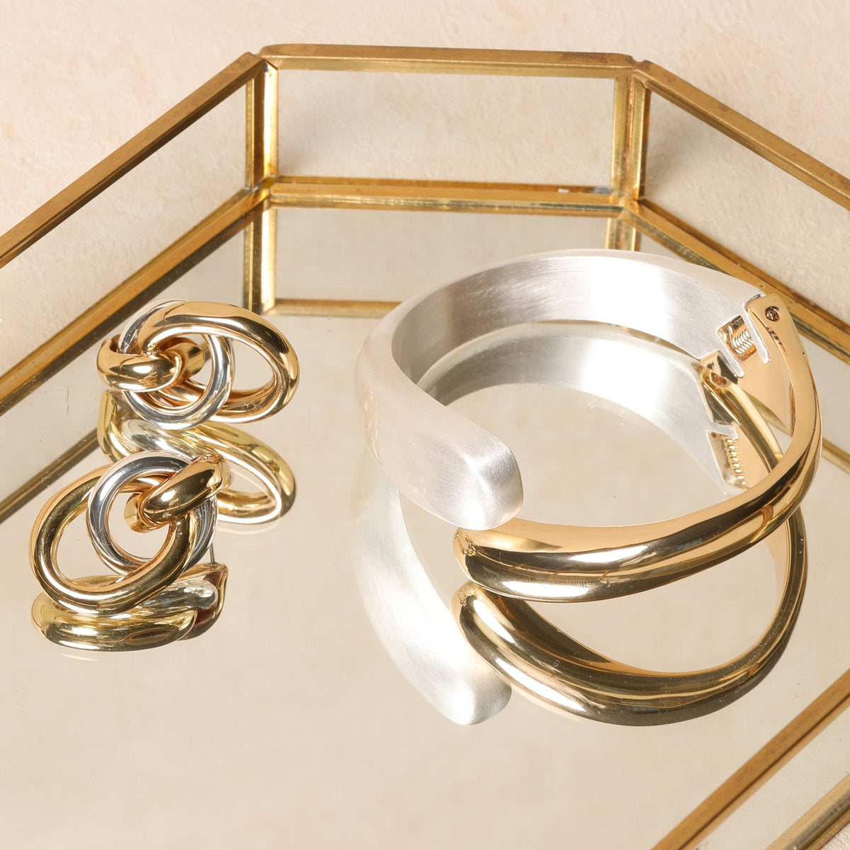 Jon Richard Two Tone Bangle