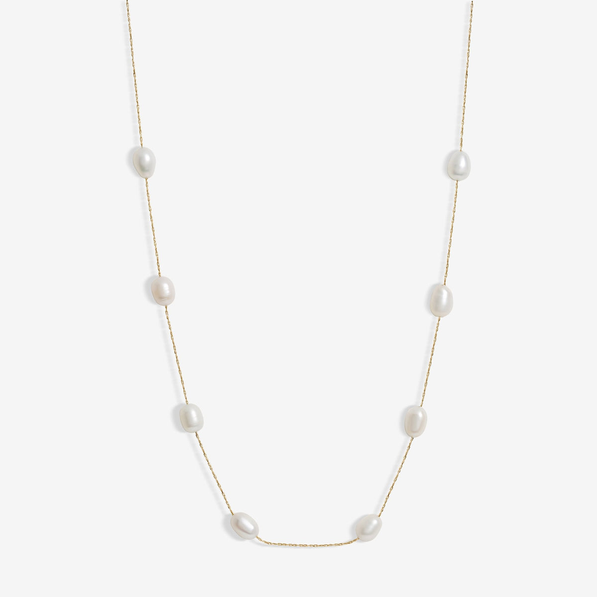 Jon Richard Gold Plated Fine Chain And Freshwater Pearl Necklace