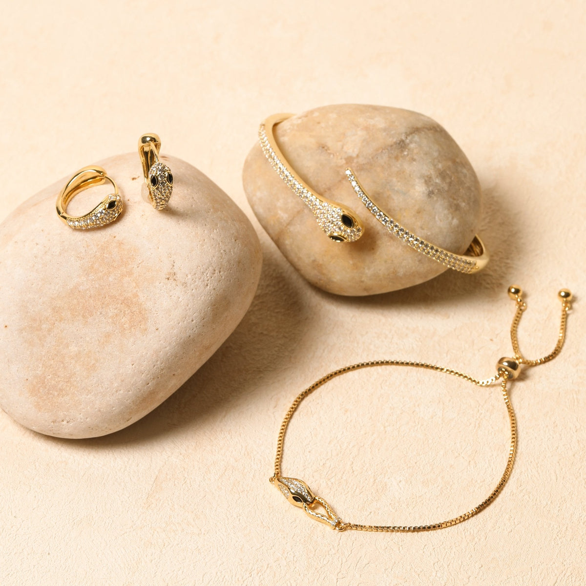 Jon Richard Gold Plated Snake Bangle