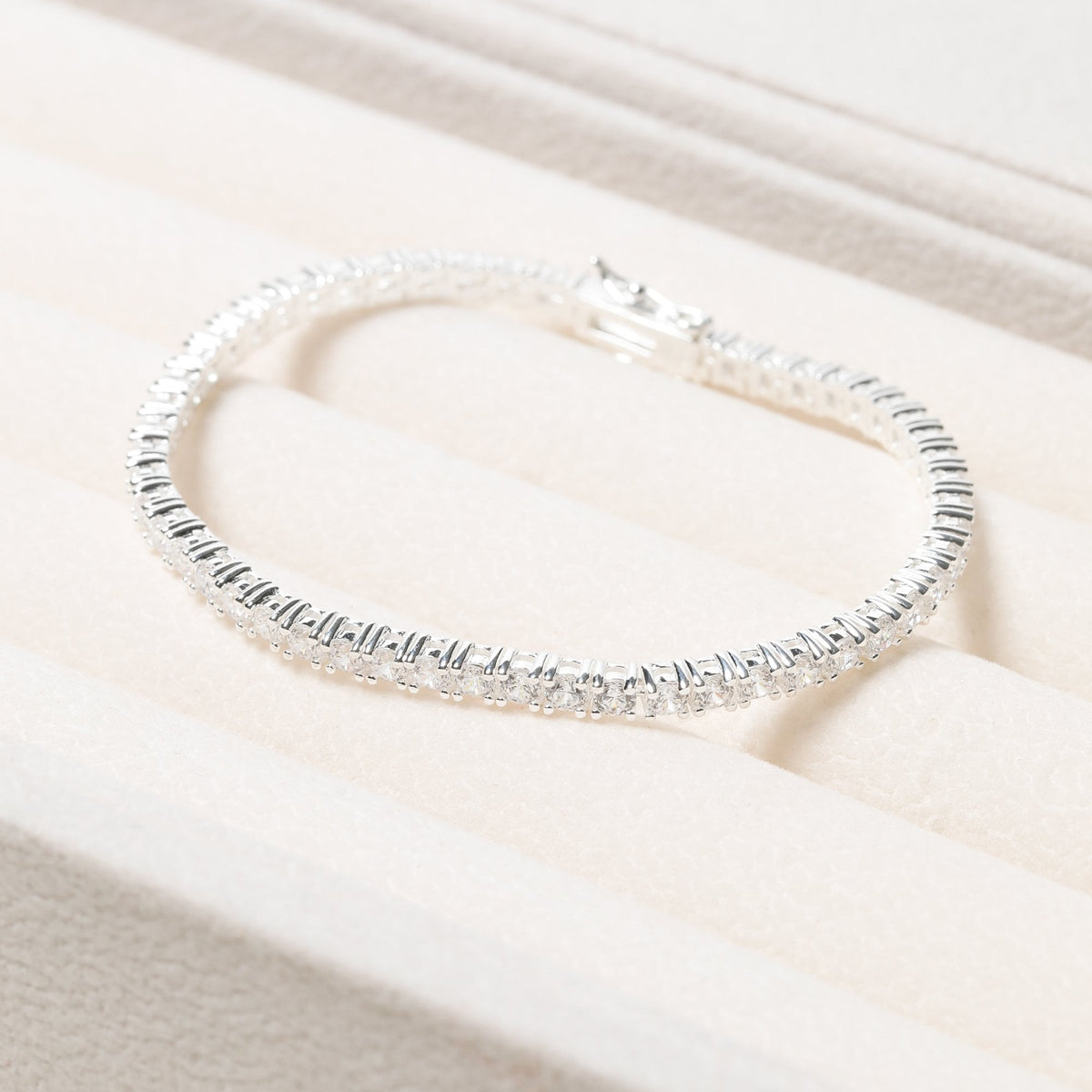 Sterling Silver 925 Cubic Zirconia Tennis Bracelet