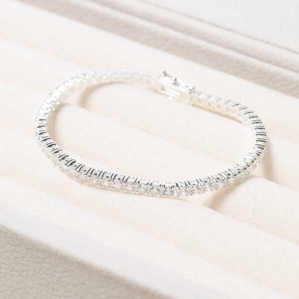 Sterling Silver 925 Cubic Zirconia Tennis Bracelet