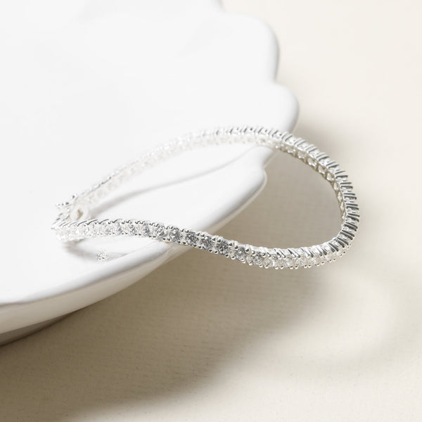 Sterling Silver 925 Cubic Zirconia Tennis Bracelet