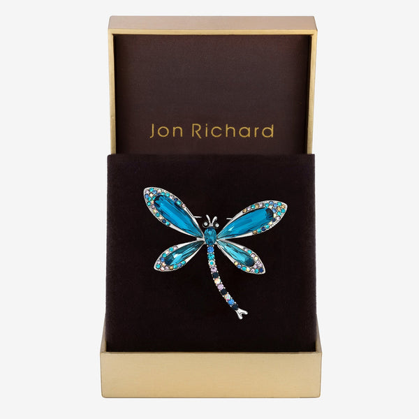 Jon Richard Dragon Fly Brooch - Gift Boxed