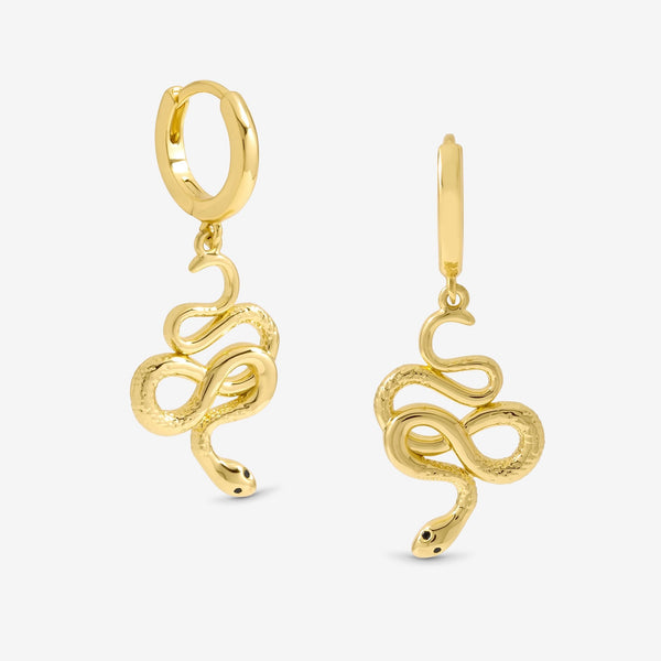 Jon Richard Gold Plated Snake Earrings