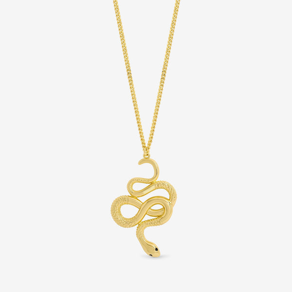 Jon Richard Gold Plated Snake Long Pendant