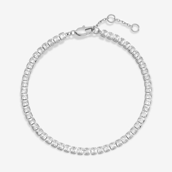 Inicio Silver Plated Tennis Bracelet -Gift Pouch