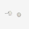 Simply Silver Sterling Silver 925 Polished Opal Stud Earrings