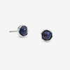 Simply Silver Sterling Silver 925 Polished Lapis Stud Earrings