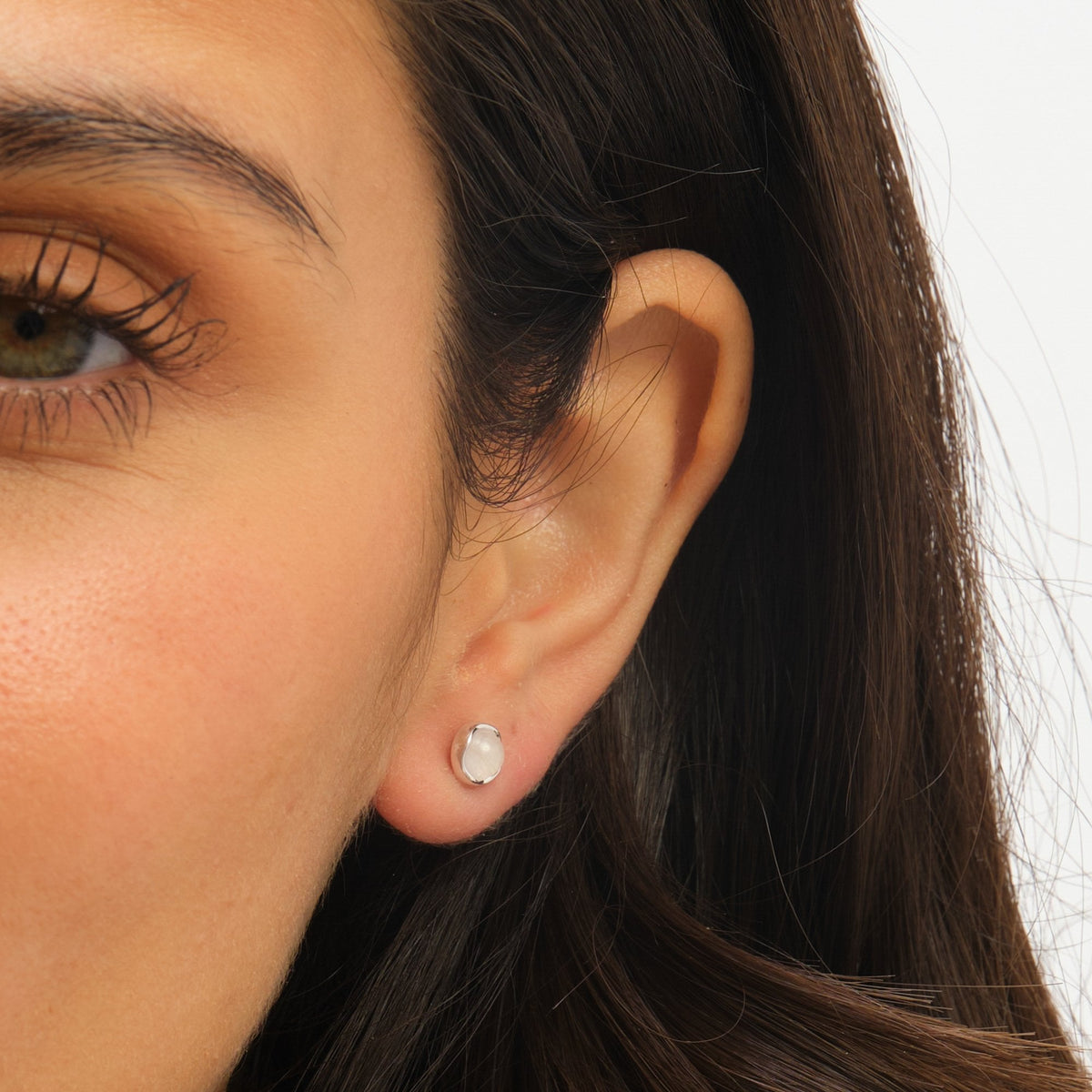 Simply Silver Sterling Silver 925 Polished Rose Stud Earrings