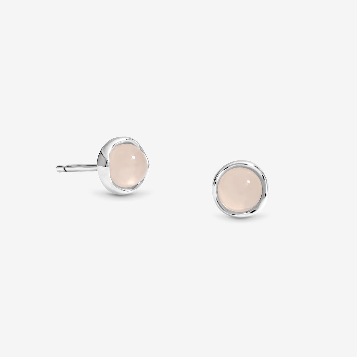 Simply Silver Sterling Silver 925 Polished Rose Stud Earrings