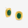Jon Richard Gold Plated And Green Statement Earrings