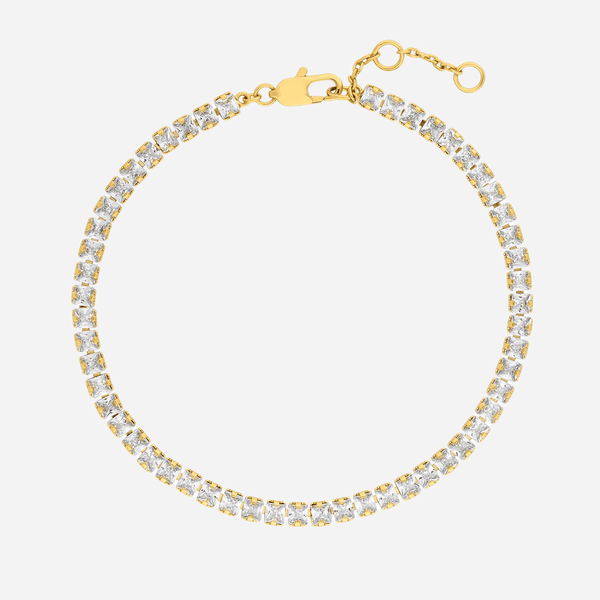 Inicio 14K Gold Plated Recycled Tennis Bracelet - Gift Pouch