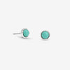 Simply Silver Sterling Silver 925 Polished Turquoise Stud Earrings