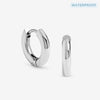 Jon Richard Waterproof Silver Plated Small Chubby Hoop Earrings