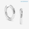Jon Richard Waterproof Silver Plated Large Chubby Hoop Earrings