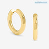Jon Richard Waterproof Gold Plated Large Chubby Hoop Earrings