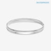 Jon Richard Waterproof Platinum Plated Polished Bangle