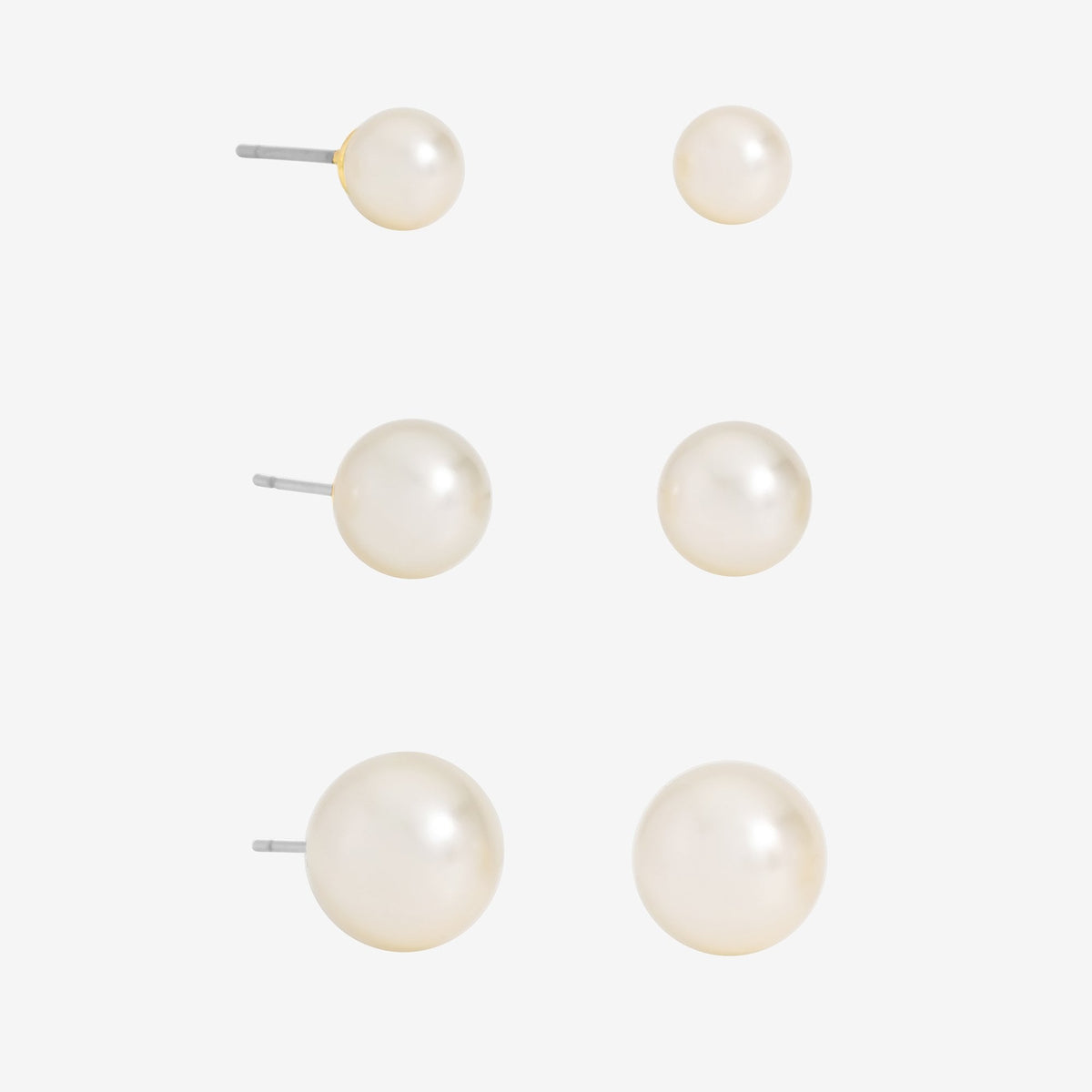 Mood Pearl Stud Earrings - Pack Of 3