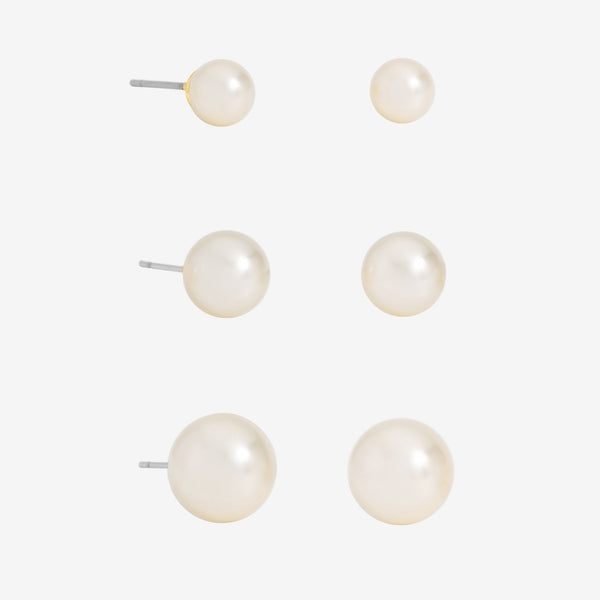 Mood Pearl Stud Earrings - Pack Of 3