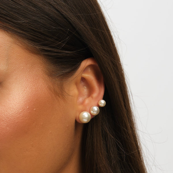 Mood Pearl Stud Earrings - Pack Of 3