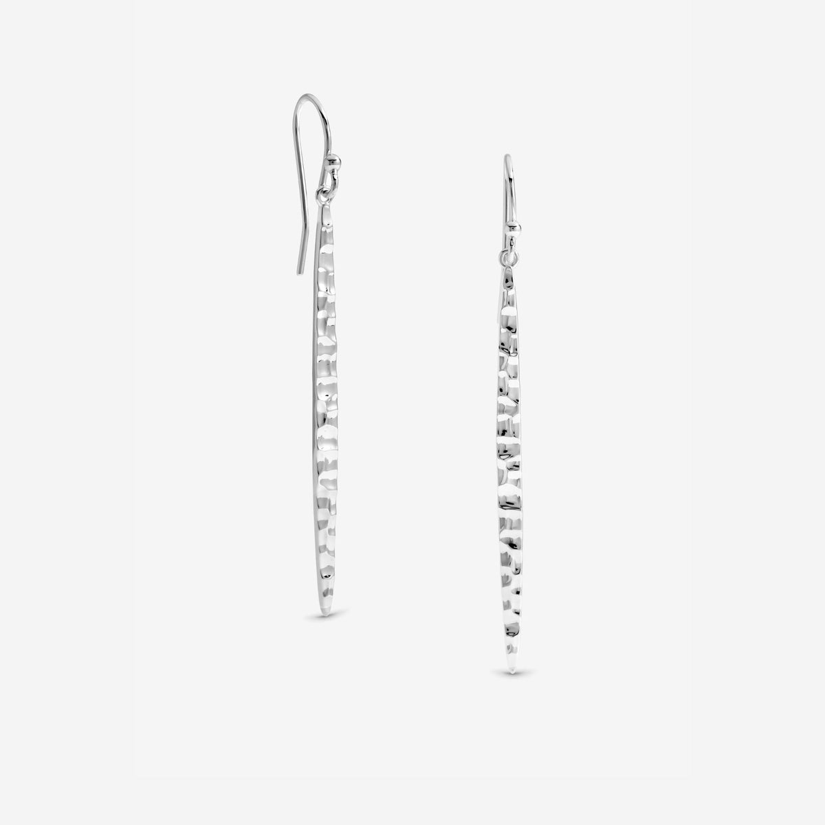 Simply Silver Sterling Silver 925 Polished Long Fishook Drop Earrings
