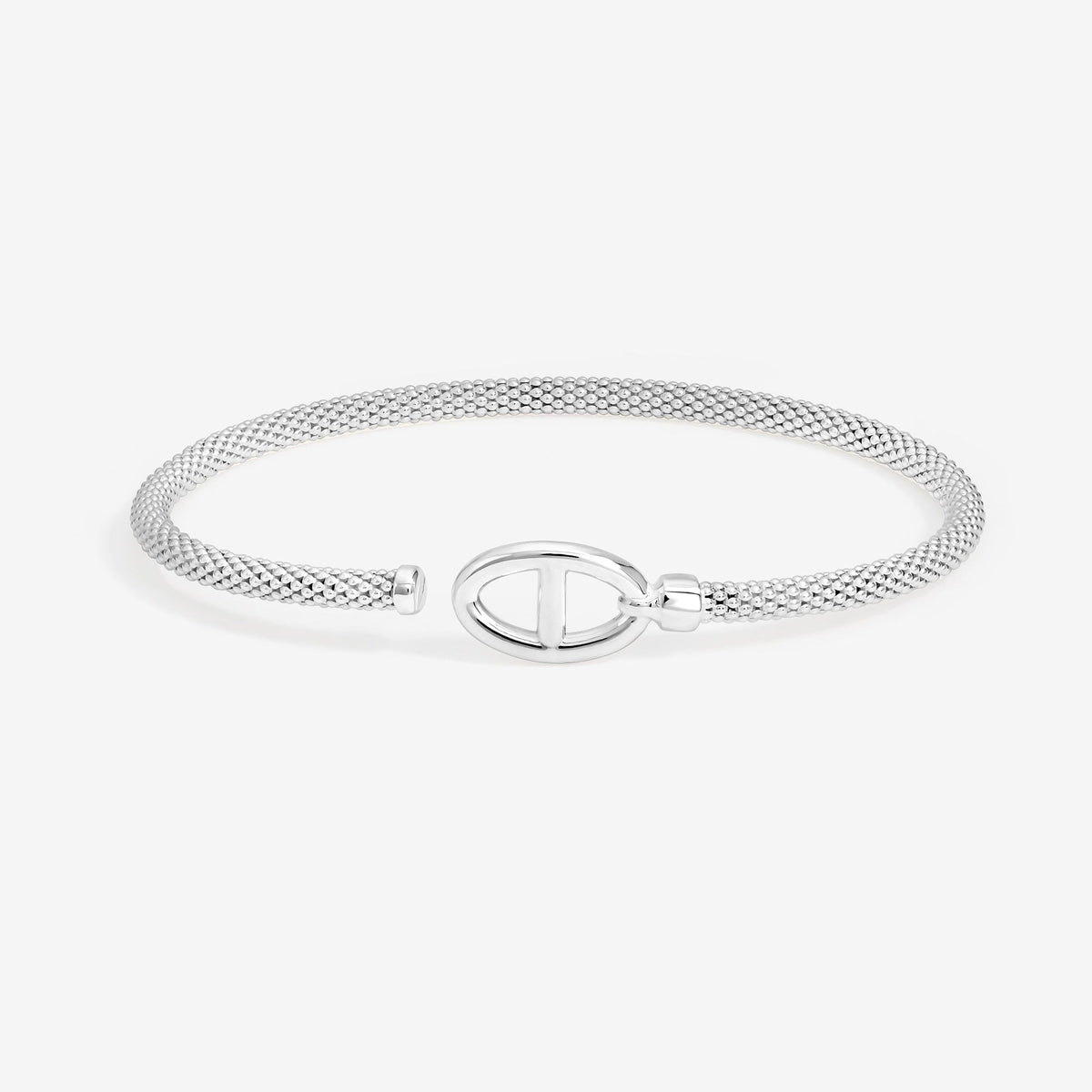 Simply Silver Sterling Silver 925 Premium Polished Marine Link Cuff